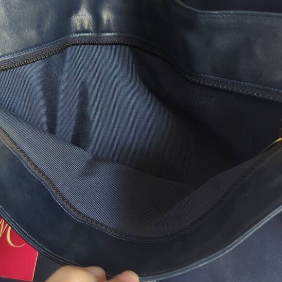 Vintage Morris  Moskowitz leather shoulder bag. NOS. Mid-Century mfg 190 - Picture 10 of 10